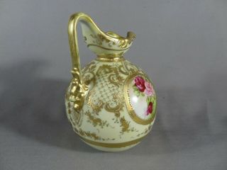 Nippon (Old Noritake) Gorgeous Gold & Portrait Vase. 3