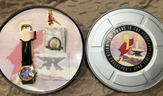 Disney Club Sword In The Stone 1990s Fossil Watch & Pin Set Limited Edition