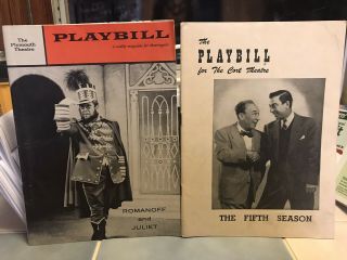 12 Playbills From 1940s/1950s