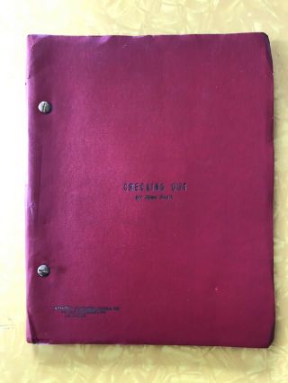 “checking Out” By Allen Swift 1976 Broadway Play Script