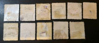 China stamp Tientsin Small dragon 1880 a group of 11 and stamps 2