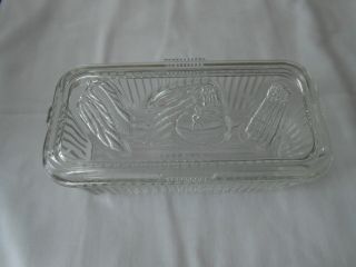 Vintage Set Of Three General Electric Ge Federal Glass Refrigerator Dishes