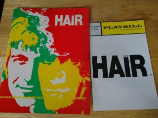 “hair” 1969 Musical 12 Page Souvenir Book And Playbill