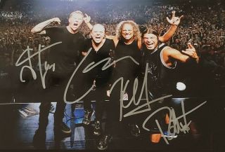 James Hetfield / Lars Ulrich Autographed Signed 8x10 Photo (metallica) Reprint