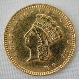 1857 Indian Princess Dollar Gold Coin (g$1)