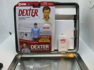 SDCC 2013 Dexter Lunchbox Set (Action Figure,  Blood Slides,  & Talking Keychain) 3