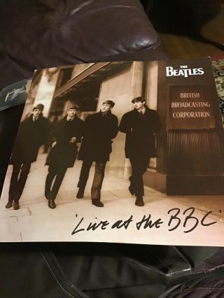Beatles Live At The Bbc Promo Poster 1994.  No Pinholes.