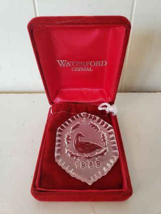 Waterford Crystal Ornament - Twelve Days Of Christmas - Partridge In A Pear Tree