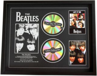 The Beatles Cd Memorabilia Framed