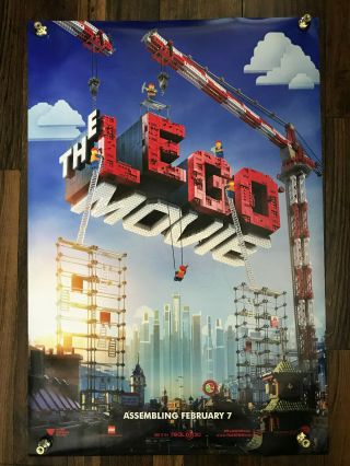 The Lego Movie Film Double Sided Theatrical Poster 27x40 D/s Will Ferrell 2014