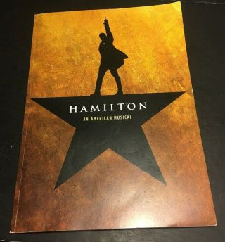 Hamilton The Broadway Musical Souvenir Program Book Souvenir Lin - Manuel Miranda