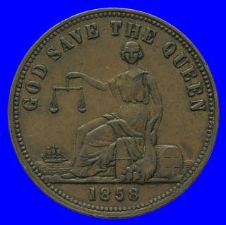 Zealand Auckland Charles C Barley Penny Token 1858 2