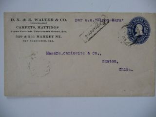 United States/japan/china - Cover From Usa To Canton China 1903