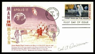 Mayfairstamps Us Fdc 1969 Swanson Signed Apollo 11 Moon Landing First Day Cover