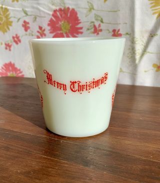 RARE Vintage Pyrex 1410 Mug - Santa,  Merry Christmas 2