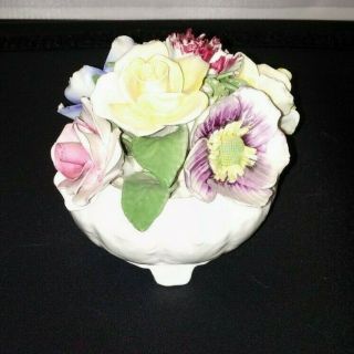 Vintage Radnor Bone China England Lovely Porcelain Flower Bouquet