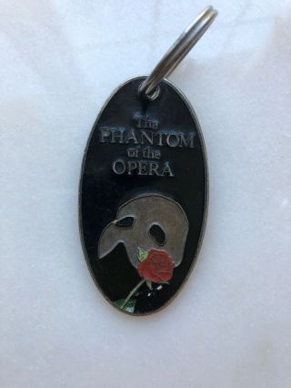 Vintage 1988 The Phantom Of The Opera Keychain Rare Hand Painted Made In Usa