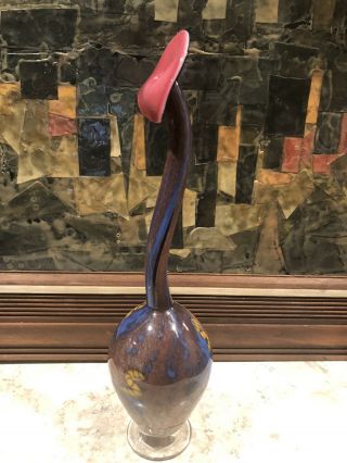 Contemporary Art Glass Vase Signed Garcia 2
