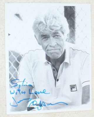 8x10 B&w Signed Photo Of Well Known Movie Actor James Colburn
