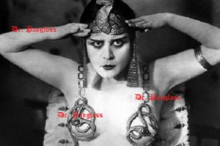 Poster Print Of Silent Film Actress Theda Bara As Cleopatra Steampunk Pub Art