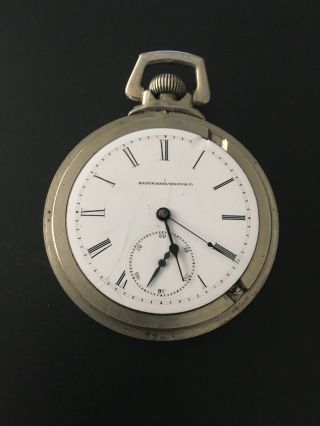 1883 Elgin 16s,  11j,  Lever Set Open Face Antique Pocket Watch Runs 2