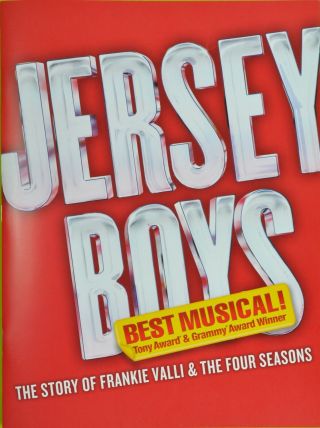 Jersey Boys Broadway Souvenir Program Dominic Nolfi,  Jared Spector