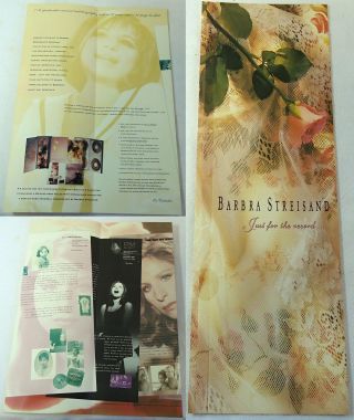 1991 Music Trade Ad Section Barbra Streisand Just For The Record
