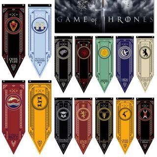 Game Of Thrones House Stark Targaryen Banner Wall Hanging Flag Poster Home Decor