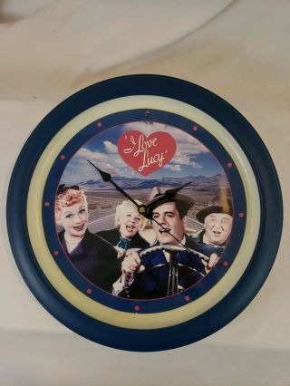 I Love Lucy Wall Clock Rare Talking Says Lines From I Love Lucy Episodes -