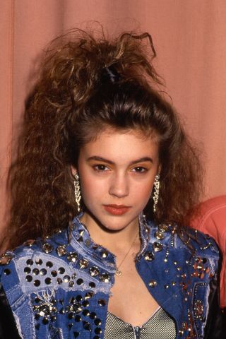Alyssa Milano (15 Years) Sexy Look Candid 35mm Transparency Slide