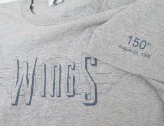 " Wings " Tv Show Tshirt Vintage 1996 Sitcom Made In Usa Size Xl 150th Episode