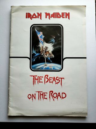 Iron Maiden " Beast On The Road " Tour Book 1982 Program Bruce 