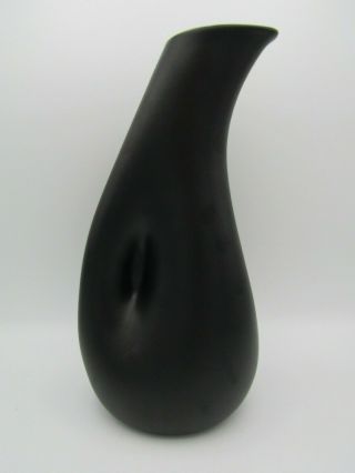 Elsa Peretti For Tiffany Terracotta Black Vase 10.  5 " Vintage Made In Italy