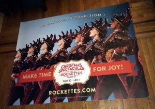 Radio City Music Hall Rockettes 5ft Subway Poster 2 2017 Christmas Spectacular