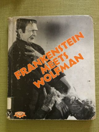 Frankenstein Meets Wolfman (1982) Crestwood House Hc Vintage Horror Book