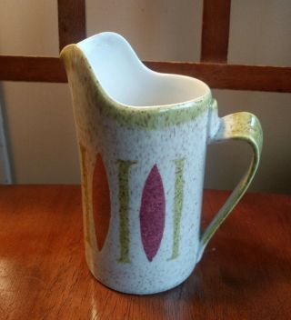 Vintage Red Wing Pottery Mid Century Modern Cream Pitcher Pepe