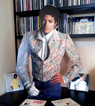 Michael Jackson Promo Display Stand Cutout Figure Thriller Billie Jean
