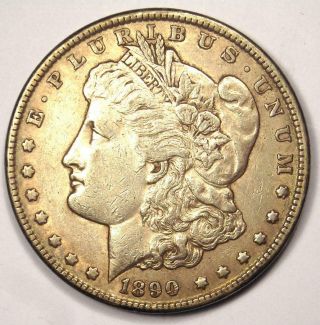 1890 - Cc Morgan Silver Dollar $1 - Xf / Au Detail - Rare Carson City Coin