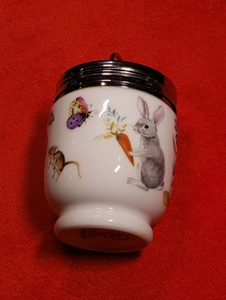 Vintage Royal Worcester England Porcelain Single Egg Coddler Bunny