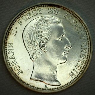1862 Am Liechtenstein Silver Thaler Proof Restrike Coin Uncirculated Proof Coin