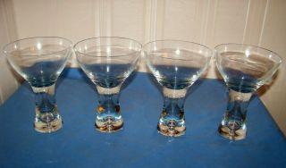 Southern Living At Home Tribeca Glasses Pretty Water Goblets 6.  25 " - Set Of 4