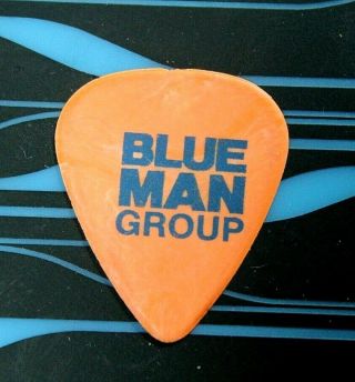 Blue Man Group // Custom Tour Guitar Pick // Rare Orange/blue Color Fender