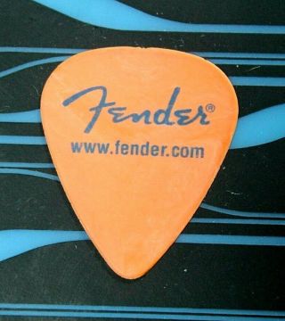 BLUE MAN GROUP // Custom Tour Guitar Pick // Rare Orange/Blue color Fender 2