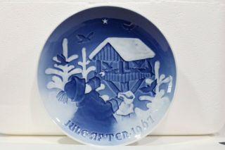 Jule After 1967 Bing & Grondahl Copenhagen Porcelain Collector Christmas Plate