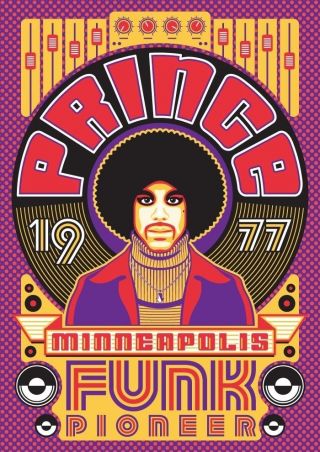 Prince Concert Poster Print A4 Size