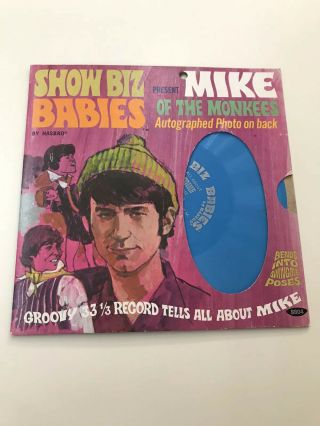 The Monkees Show Biz Babies Mike Nesmith 1967 Card With Recored Little Kiddies