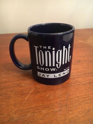 The Tonight Show With Jay Leno Guest One Coffee Mug Cup Dark Blue