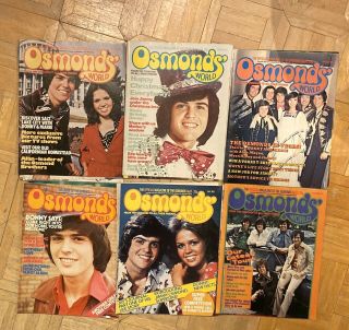 osmonds world magazines Complete Run 22 To 38 Donny Osmond Jimmy Wayne Alan Vg 2