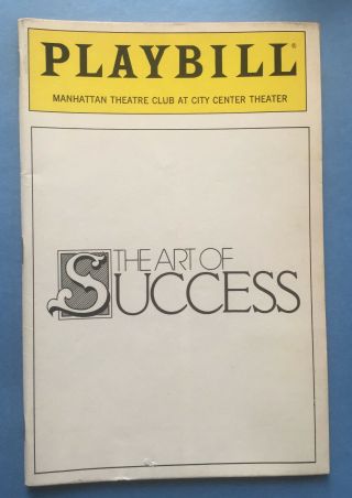 The Art Of Success Playbill (january 1990) Mary - Louise Parker,  Tim Curry