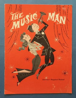 The Music Man Tour Souvenir Program (undated) Forrest Tucker,  Joan Weldon